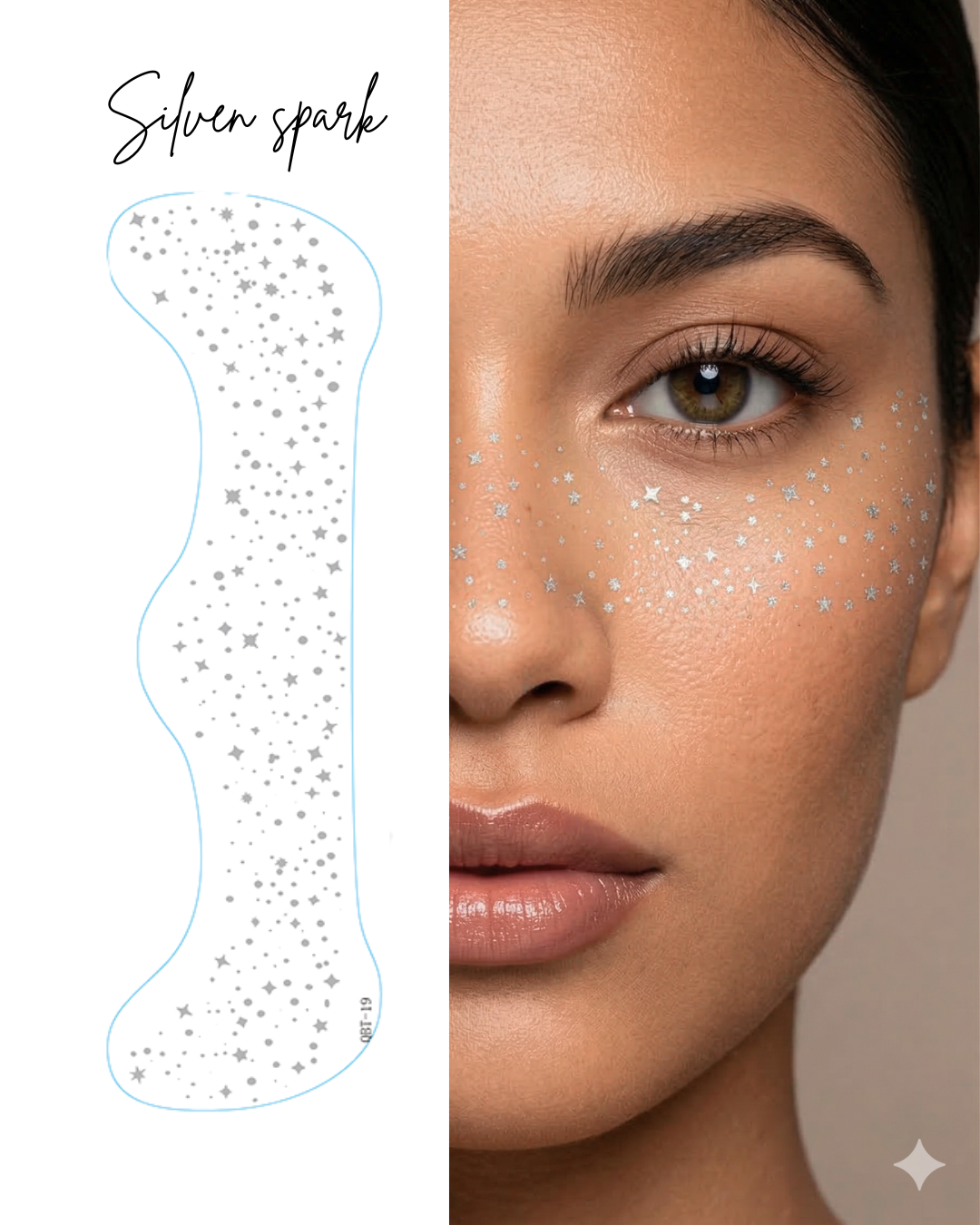 Face Glitter Set - Silver Spark