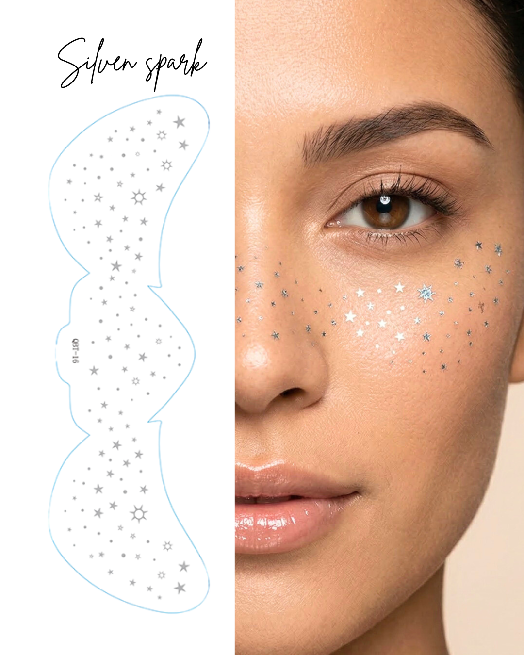 Face Glitter Set - Silver Spark