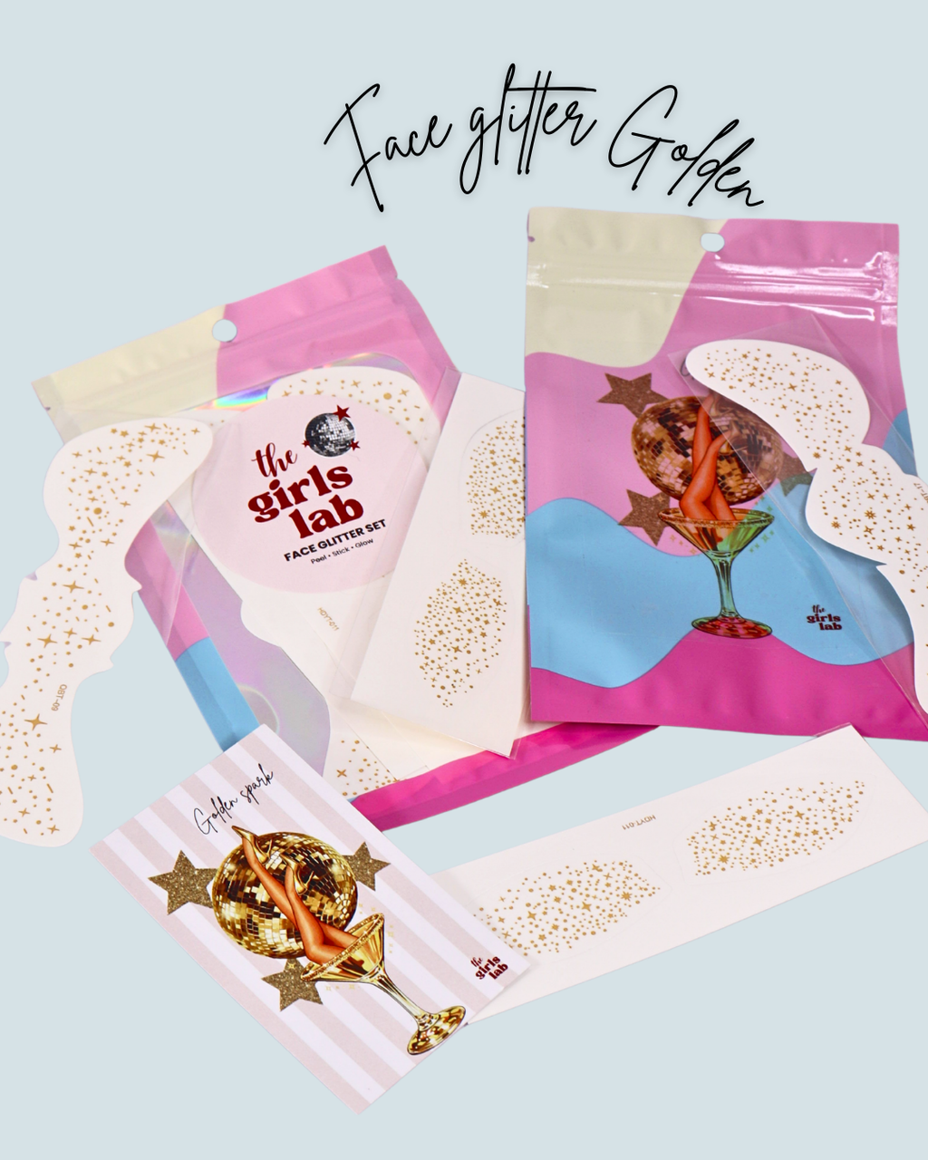 Face Glitter Set - Golden Spark