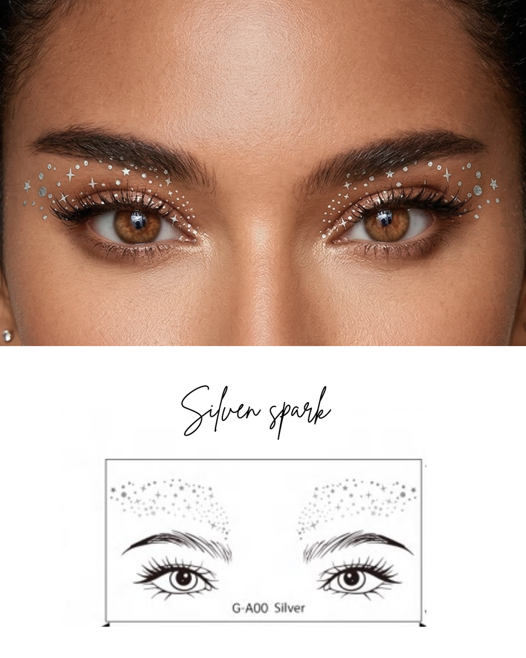 Face Glitter Set - Silver Spark