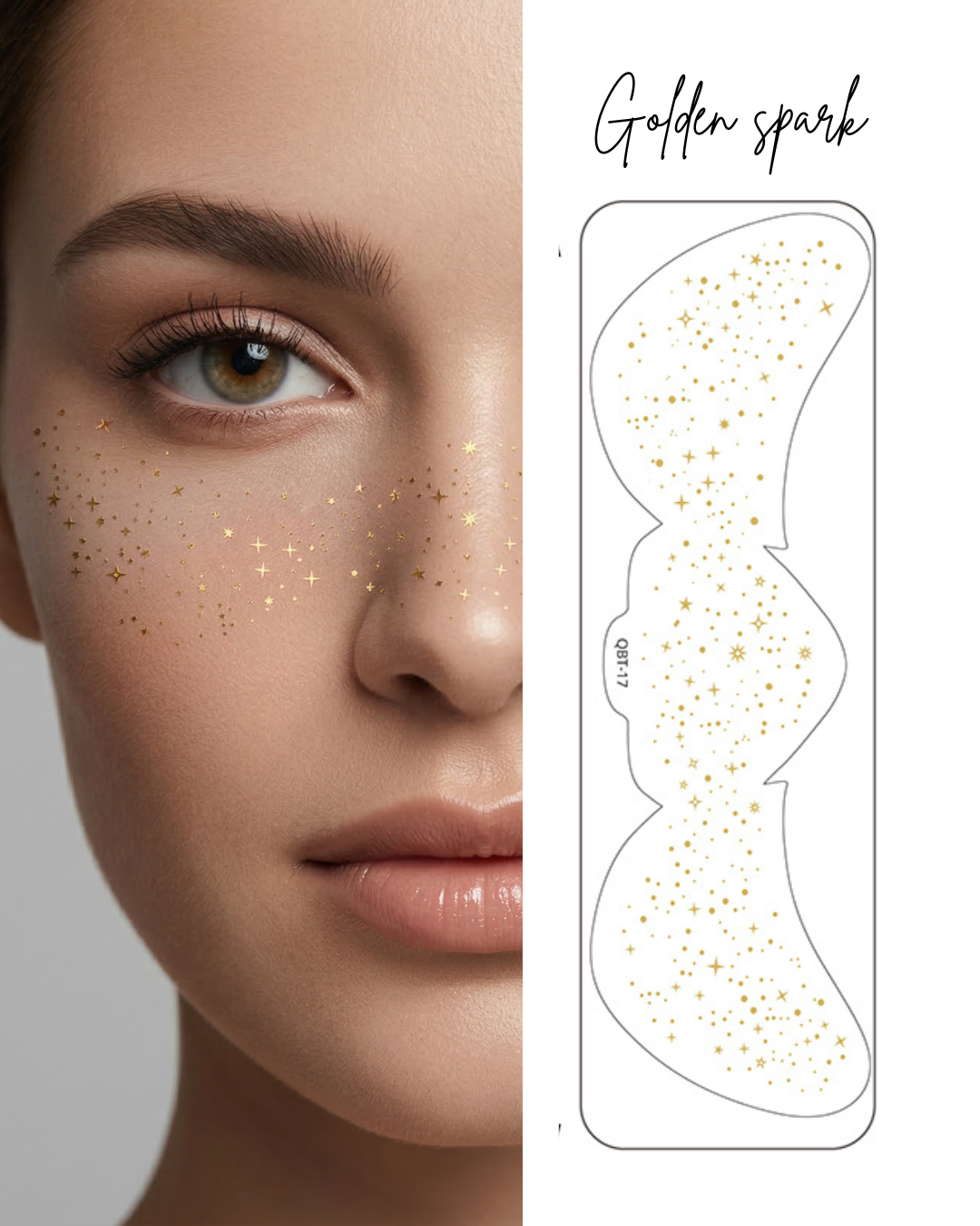 Face Glitter Set - Golden Spark