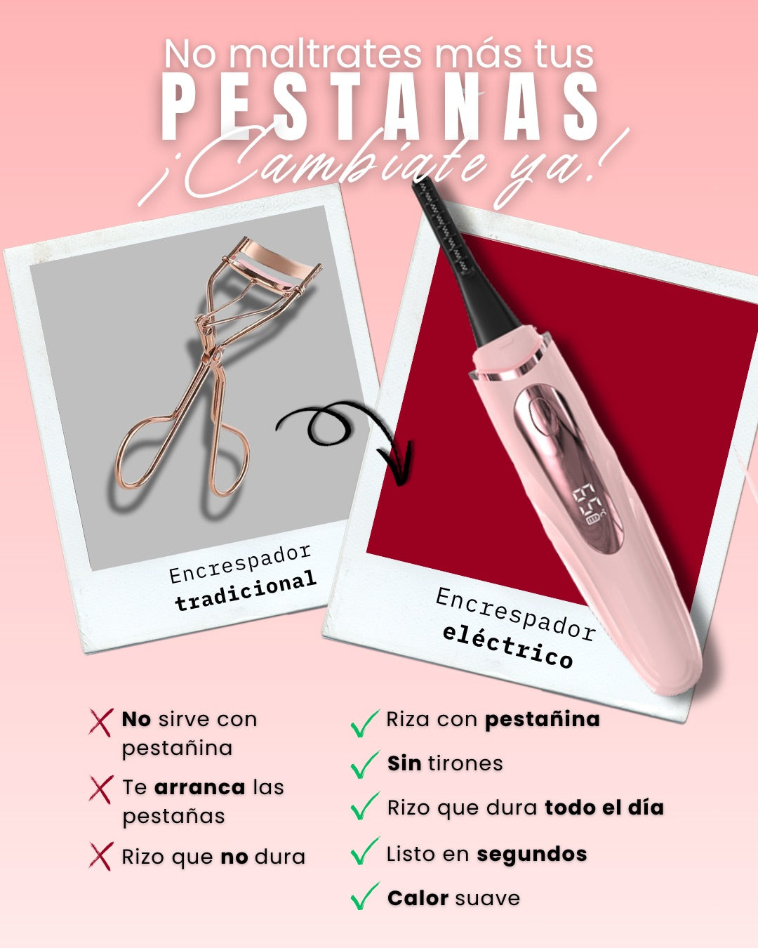 Encrespador eléctrico de pestañas The Girls Lab