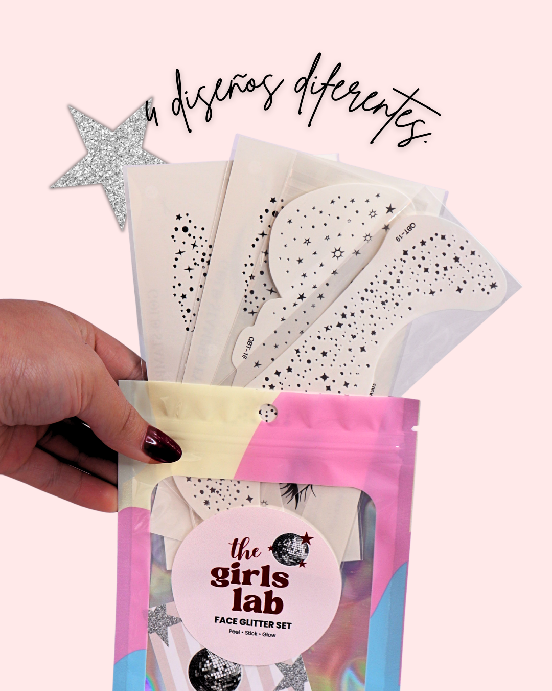 Face Glitter Set - Silver Spark