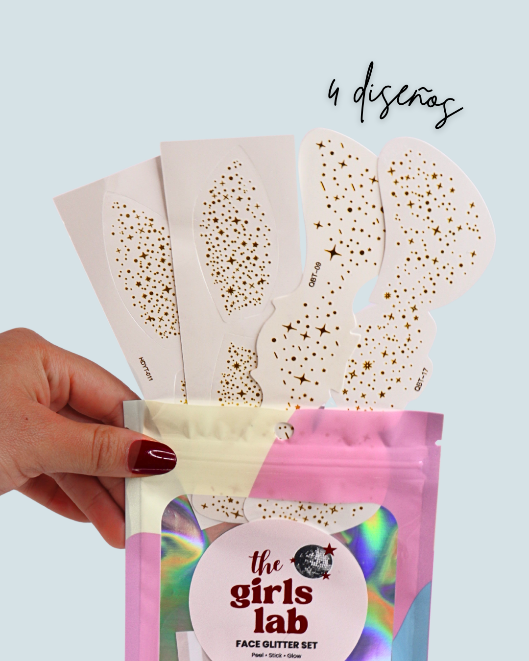 Face Glitter Set - Golden Spark